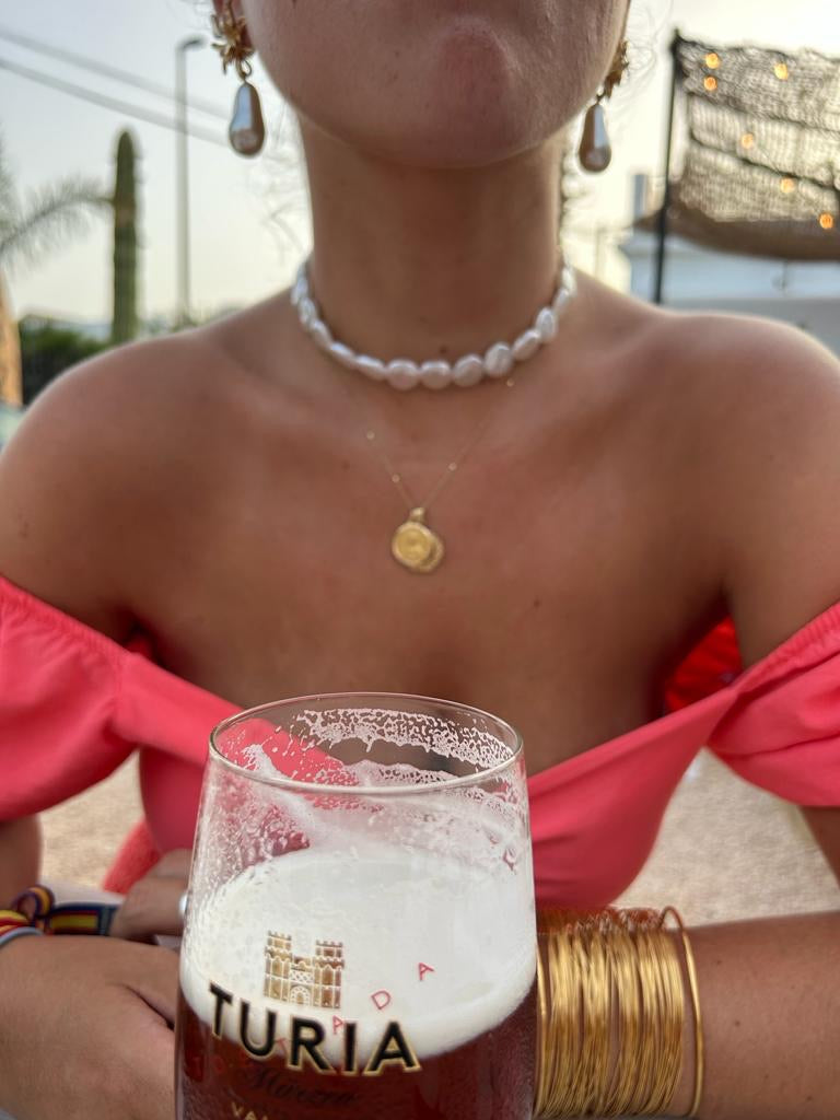 Choker perlas
