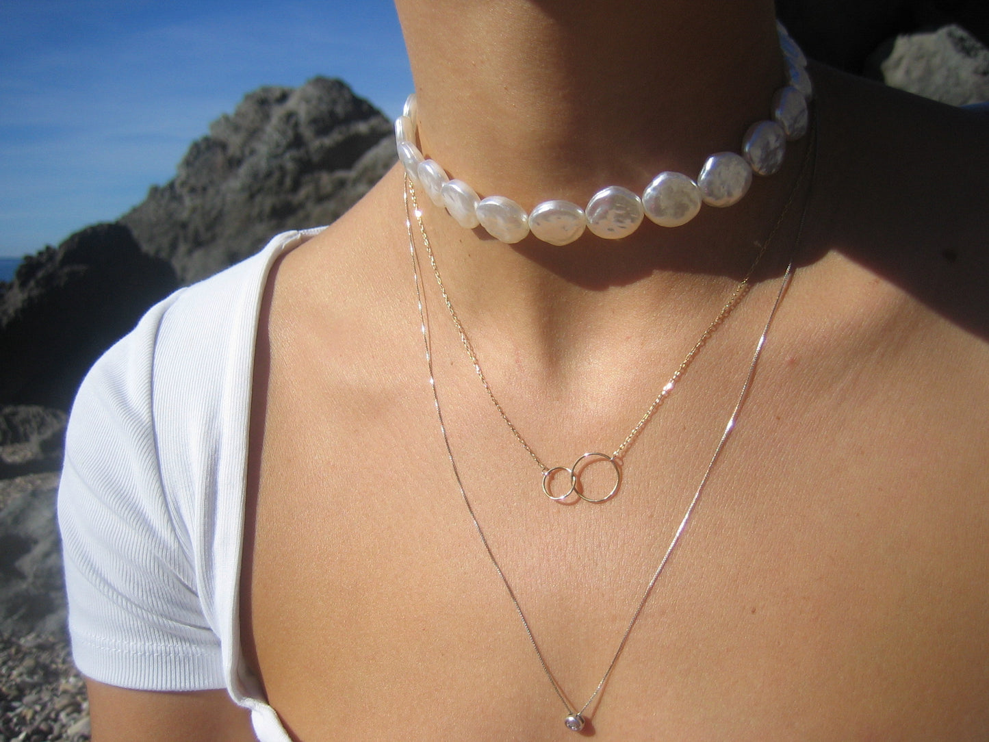 Choker perlas